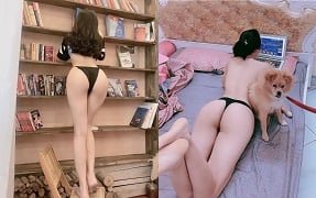 Красивая девушка наслаждается пиком удовольствия